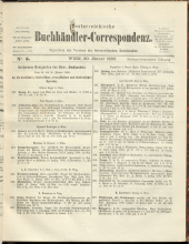 Oesterreichische Buchhändler-Correspondenz