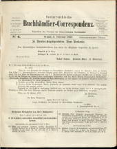 Oesterreichische Buchhändler-Correspondenz