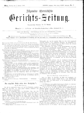 Allgemeine Österreichische Gerichtszeitung