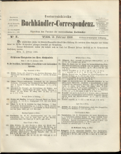 Oesterreichische Buchhändler-Correspondenz