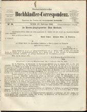 Oesterreichische Buchhändler-Correspondenz