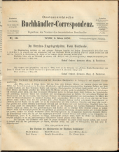 Oesterreichische Buchhändler-Correspondenz