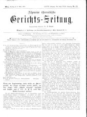 Allgemeine Österreichische Gerichtszeitung