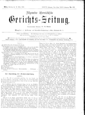 Allgemeine Österreichische Gerichtszeitung