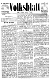 Volksblatt für Stadt und Land