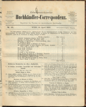 Oesterreichische Buchhändler-Correspondenz