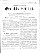 Allgemeine Österreichische Gerichtszeitung