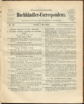 Oesterreichische Buchhändler-Correspondenz