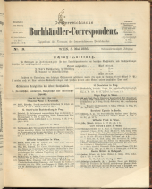 Oesterreichische Buchhändler-Correspondenz