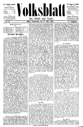 Volksblatt für Stadt und Land