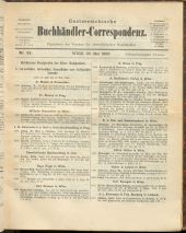 Oesterreichische Buchhändler-Correspondenz