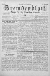 Fremdenblatt - Organ für die böhmischen Kurorte