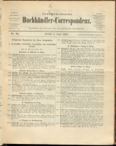 Oesterreichische Buchhändler-Correspondenz