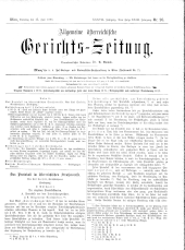 Allgemeine Österreichische Gerichtszeitung