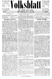 Volksblatt für Stadt und Land