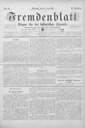 Fremdenblatt - Organ für die böhmischen Kurorte