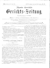 Allgemeine Österreichische Gerichtszeitung