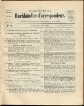 Oesterreichische Buchhändler-Correspondenz