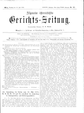 Allgemeine Österreichische Gerichtszeitung