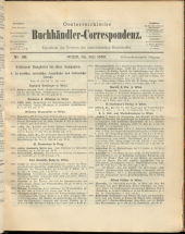 Oesterreichische Buchhändler-Correspondenz