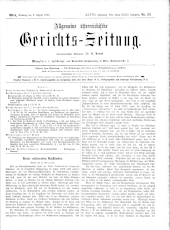 Allgemeine Österreichische Gerichtszeitung