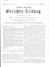 Allgemeine Österreichische Gerichtszeitung