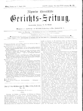 Allgemeine Österreichische Gerichtszeitung