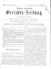 Allgemeine Österreichische Gerichtszeitung