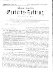 Allgemeine Österreichische Gerichtszeitung