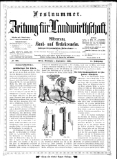 Zeitung für Landwirtschaft