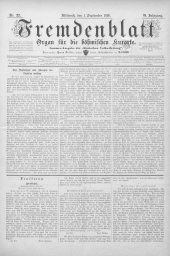 Fremdenblatt - Organ für die böhmischen Kurorte