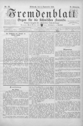 Fremdenblatt - Organ für die böhmischen Kurorte