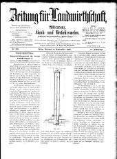 Zeitung für Landwirtschaft