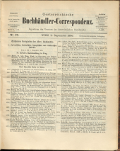 Oesterreichische Buchhändler-Correspondenz