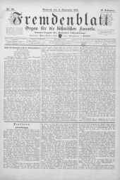 Fremdenblatt - Organ für die böhmischen Kurorte