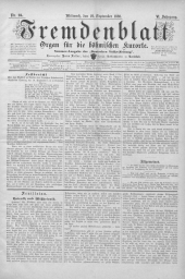 Fremdenblatt - Organ für die böhmischen Kurorte