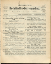 Oesterreichische Buchhändler-Correspondenz