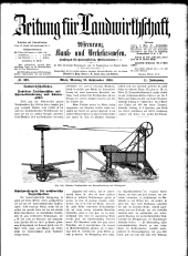 Zeitung für Landwirtschaft