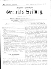 Allgemeine Österreichische Gerichtszeitung