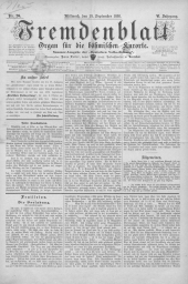 Fremdenblatt - Organ für die böhmischen Kurorte