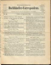 Oesterreichische Buchhändler-Correspondenz