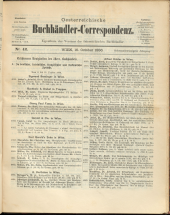 Oesterreichische Buchhändler-Correspondenz