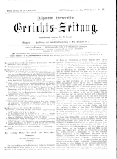 Allgemeine Österreichische Gerichtszeitung