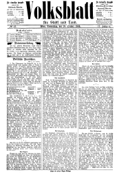 Volksblatt für Stadt und Land