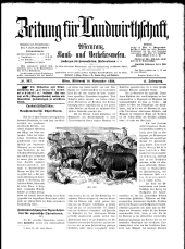 Zeitung für Landwirtschaft