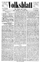 Volksblatt für Stadt und Land