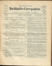 Oesterreichische Buchhändler-Correspondenz