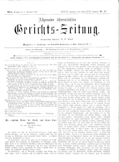 Allgemeine Österreichische Gerichtszeitung