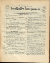 Oesterreichische Buchhändler-Correspondenz