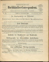 Oesterreichische Buchhändler-Correspondenz